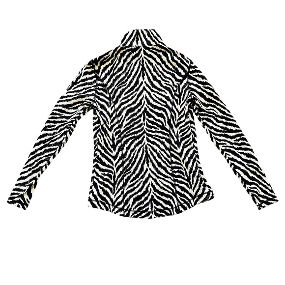 J. McLaughlin Billie Zebra Animal Print Full Zip Jacket, Size XS - Picture 3 of 4